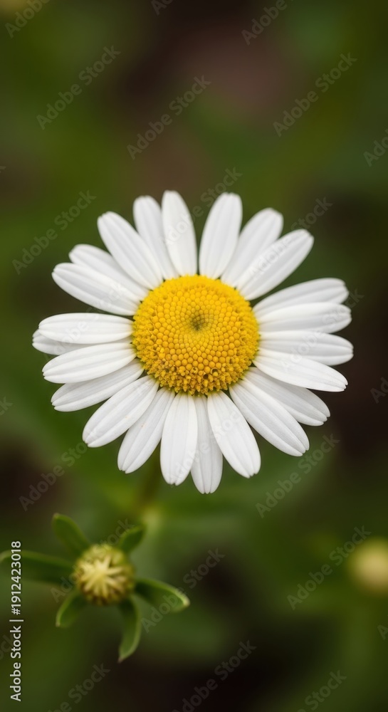 Fototapeta premium Close-up of a vibrant daisy in full bloom.