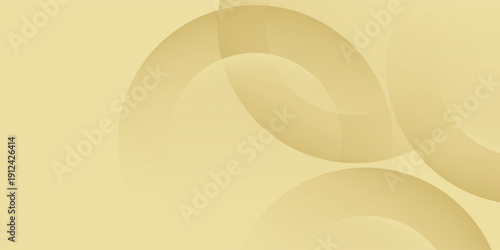 Abstract Background with 3d circle very soft yellow papercut layer. modern design vector art. eps 10