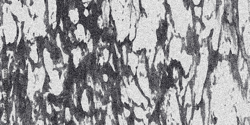 Striking monochrome abstract background with a network of dark, irregular shapes and lines against a grainy white surface, evoking organic or biological structures