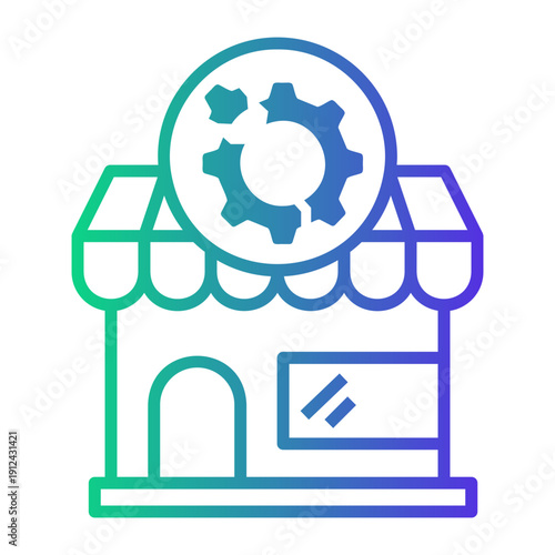 market Line Gradient Icon