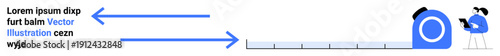 Measurement, calculation, planning, workflow, data analysis, technology. Tape measure with arrows showing direction. Measurement and calculation concept with abstract elements