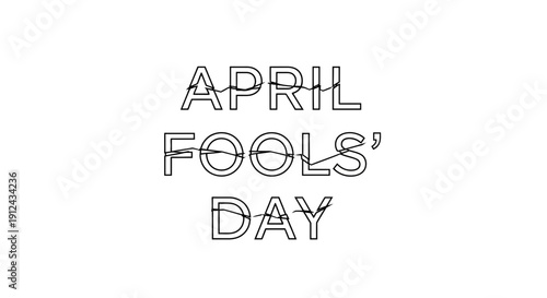 April Fools' Day Typographic Design