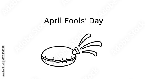 April Fools Day Water Balloon Splash Prank Illustration