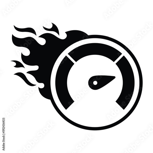 Speedometer silhouette, with the main elements of the modification speedometer.