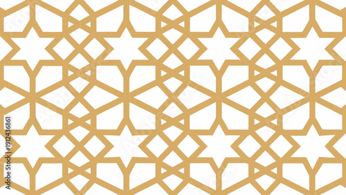 A Calm and Elegant Geometric Minimalist Pattern with Intricate Star Shapes for Modern Decor or Digital Backgrounds