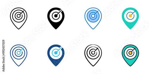 Situation update icons set multiple style collection. Editable stroke 
