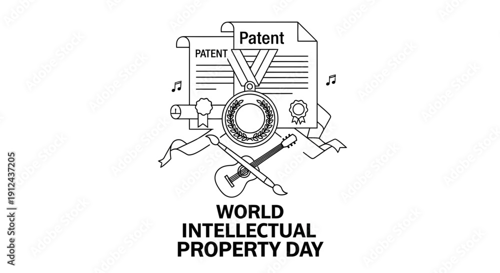 Obraz premium World Intellectual Property Day Celebration - Innovation, Creativity, and Patents