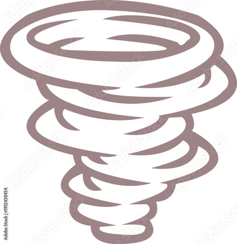 Tornado Cyclone Icon Illustration