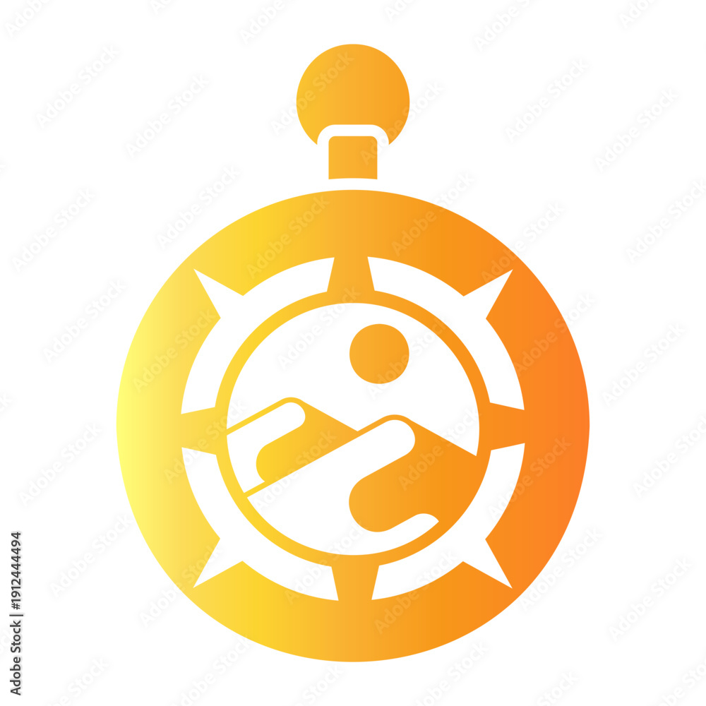 Fototapeta premium adventure Gradient icon