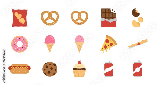 Assorted Sweet Treats and Desserts Collection.