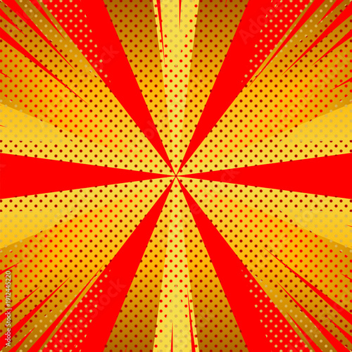 新年用アメコミ風背景(正方形)