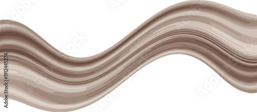 Wavy brown liquid surface viewed from above in a close-up illustration