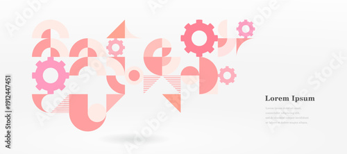 幾何学 抽象 サークル 歯車 テクノロジー 背景