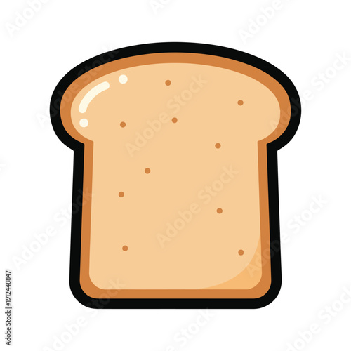 A slice of bread with a crust and spots