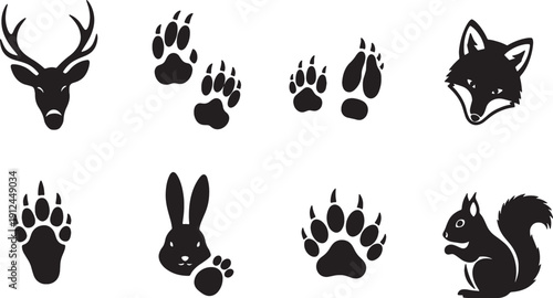 Animal Footprint Track Elements for Tracking