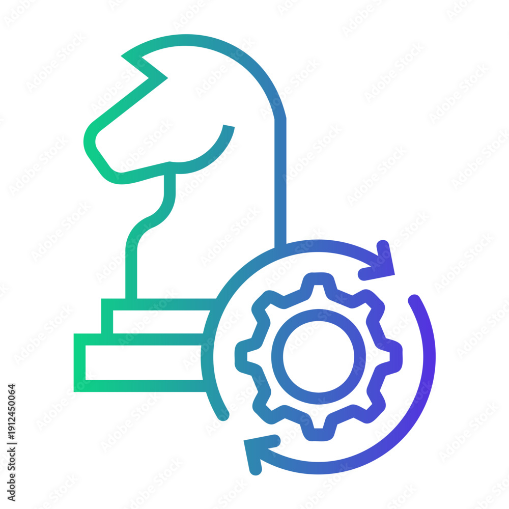 Fototapeta premium project Line Gradient Icon