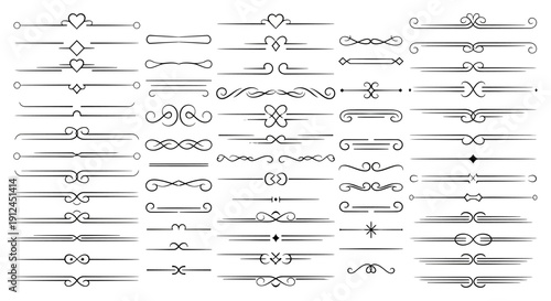 decorative text dividers and elegant border separators for graphic design enhancing typography with vintage flourishes and ornamental style