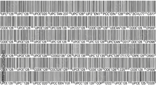 digital barcodes showcasing various formats like upc code 128 upce and ean essential for modern product identification efficient retail inventory and global supply chain logistics technology concepts.