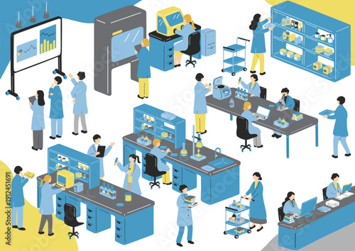 研究室で働く人達