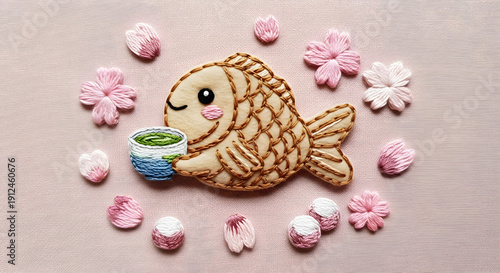 Cute Japanese dessert themed digital illustration perfect for stickers, cafe branding, merchandise, and sweet food designs.