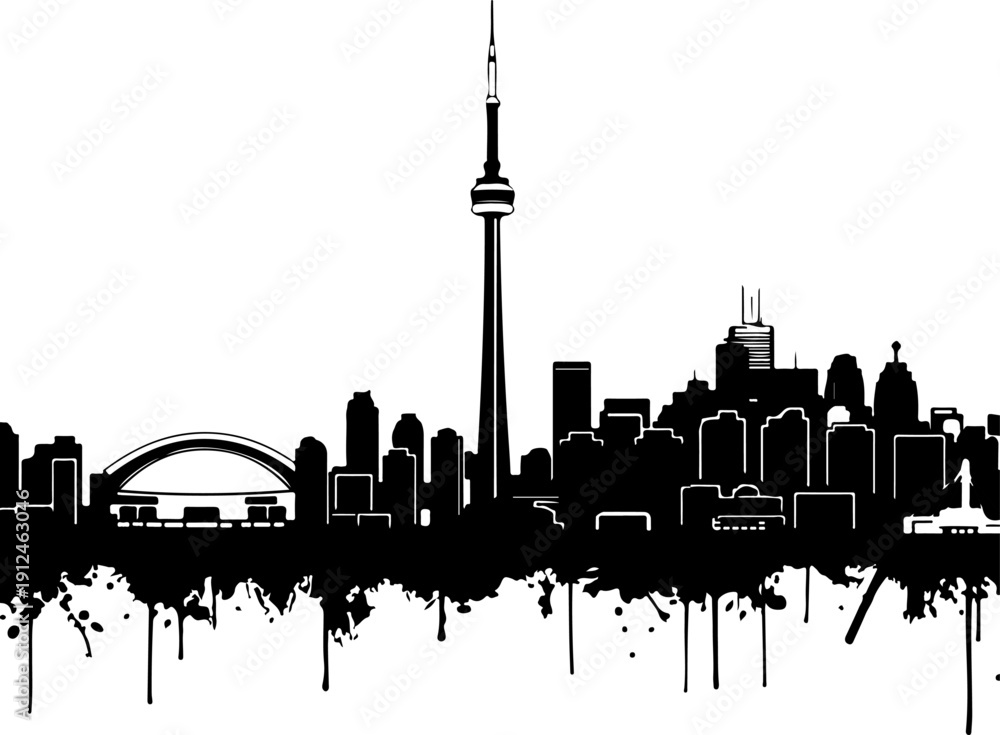 Obraz premium Canada city silhouette