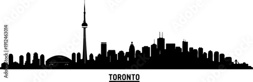 Canada city silhouette