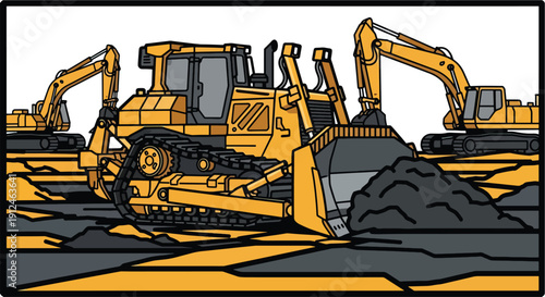 Bulldozer Construction Machinery – Heavy Earthmoving Equipment for Engineering and Infrastructure Development