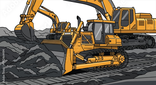 Bulldozer Construction Machinery – Heavy Earthmoving Equipment for Engineering and Infrastructure Development