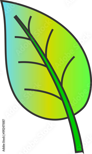 Colorful Leaf Gradient Decoration