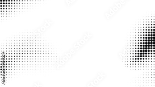 halftone radial dot corners background abstract black gradient comic style vector illustration