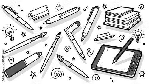 Stationery and Art Supplies Collection.