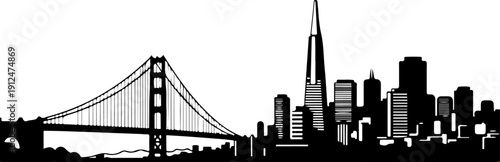 San Francisco Cityscape silhouette