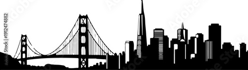 San Francisco Cityscape silhouette