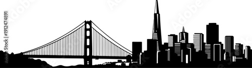 San Francisco Cityscape silhouette