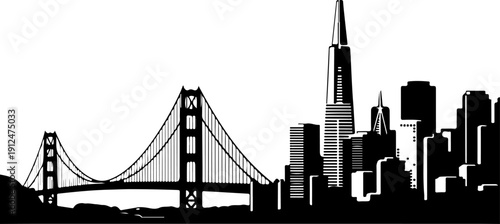 San Francisco Cityscape silhouette
