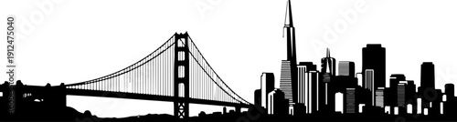 San Francisco Cityscape silhouette