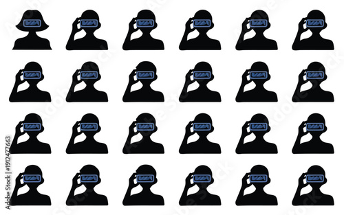 Diverse group of cartoon characters engaging in various activities and expressions