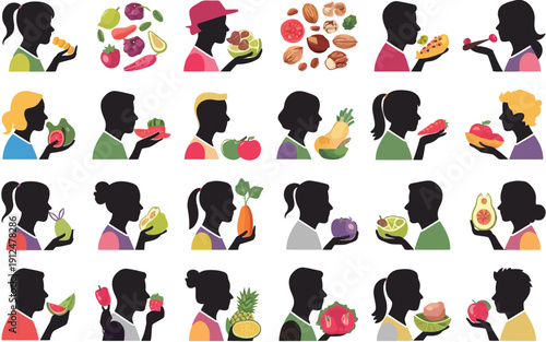 Diverse group of cartoon avatars engaging in various professional and creative activities