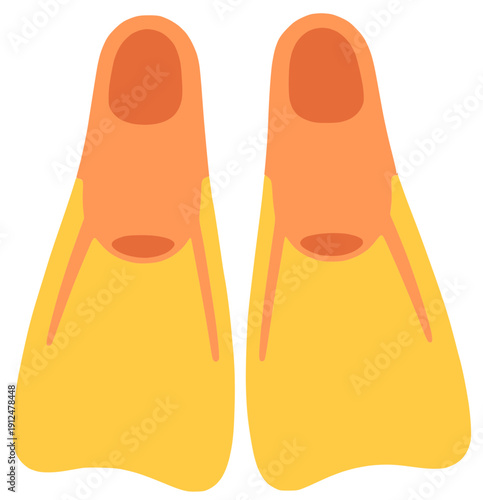 two yellow and orange