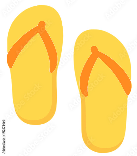 flip flops isolated on white