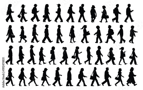 Sequential animation of a person performing various dance moves in a grid layout