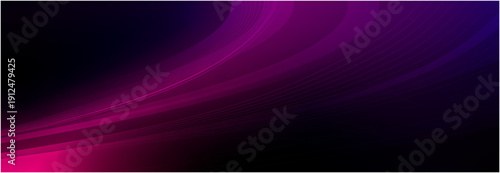 Abstract Flowing Wave Purple Gradient Background with Light Lines