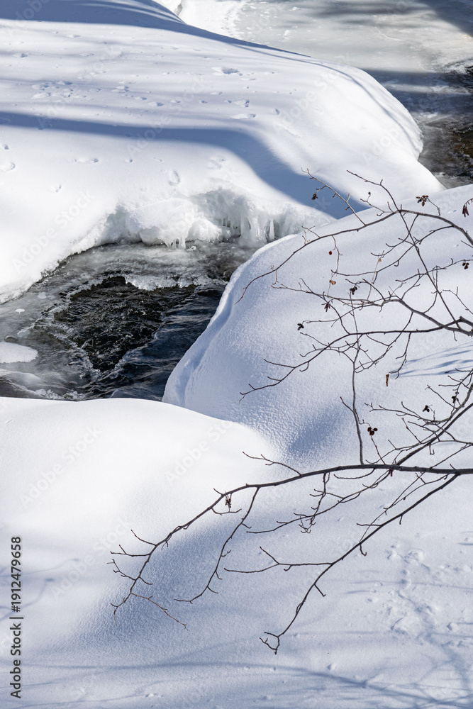 Obraz premium Frozen Creek in Aspen, Colorado