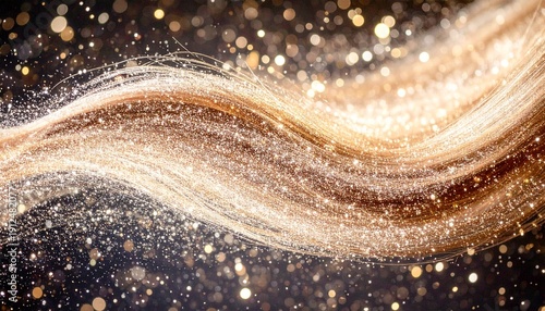 바람에 날리고 있는 머리카락을 클로즈업