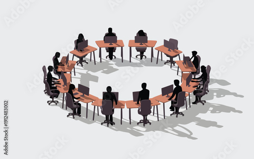 A diverse group of people sitting in a circle and engaging in a collaborative discussion.