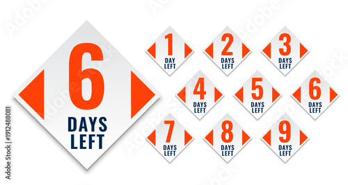 hurry up countdown days left to go template for special sale offer