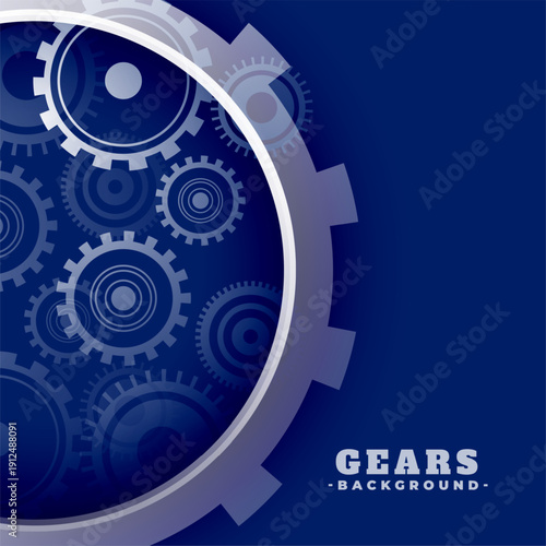 industrial gearwheel in motion background a factory tool