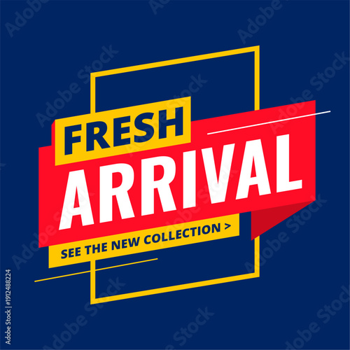 trendy and fresh unused arrival template for online shopping