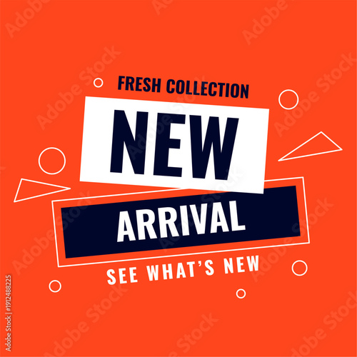 fashionable and new arrival sale template for business promo