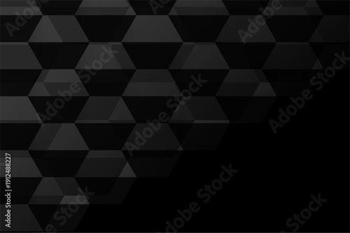 abstract geometric hexagonal pattern dark background design